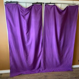 Your Zone - Purple Curtain panel pairs Sz 42" x 84"